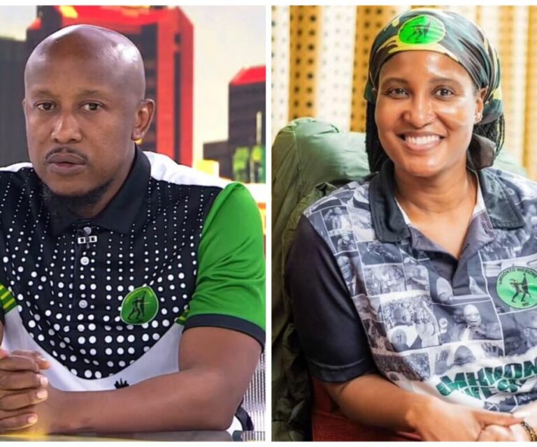 MK Party in turmoil as deputy president John Hlophe removes spokesperson Nhlamulo Ndhlela from parliamentary whippery and reprimands Duduzile Zuma-Sambudla for disruptive conduct. Image: X.