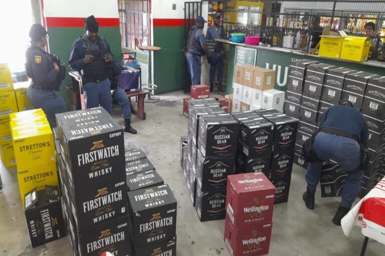 The illicit alcohol trade in South Africa costs the economy billions each year while putting public health at serious risk. Image: SAPS shared via X @SAPoliceService.