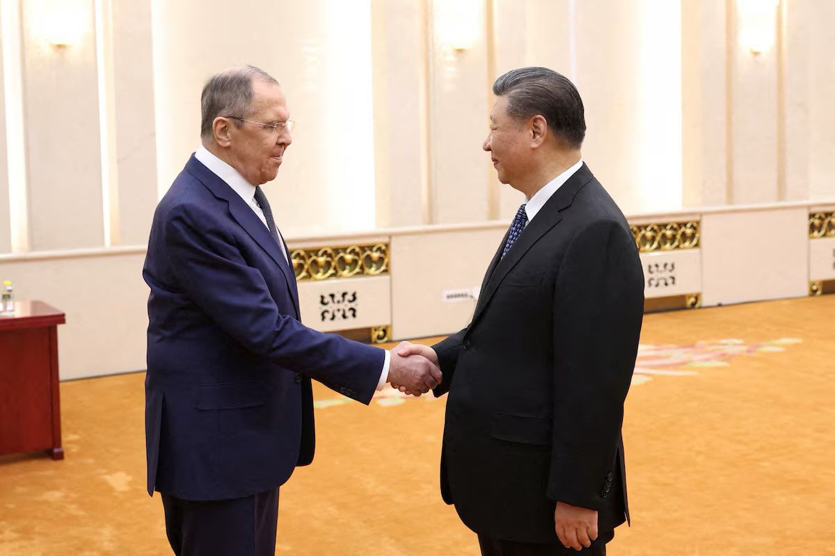 Russian Foreign Minister Sergei Lavrov meets Chinese President Xi Jinping in Beijing, as China reaffirms its backing for Moscow following Trump’s ultimatum on Ukraine. Image: Xinhua News Agency.