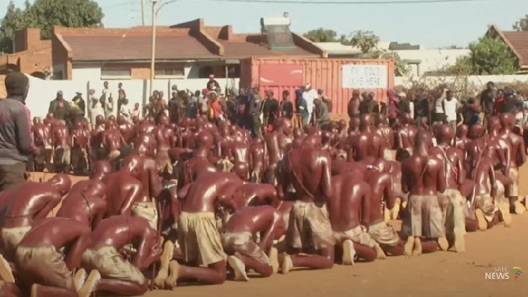 Initiates at a traditional school in Limpopo. Image: SABC News/Michael Makungo.