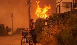 Scorching heatwave sweeps western Europe sparking wildfires. Image: Samaa Tv.