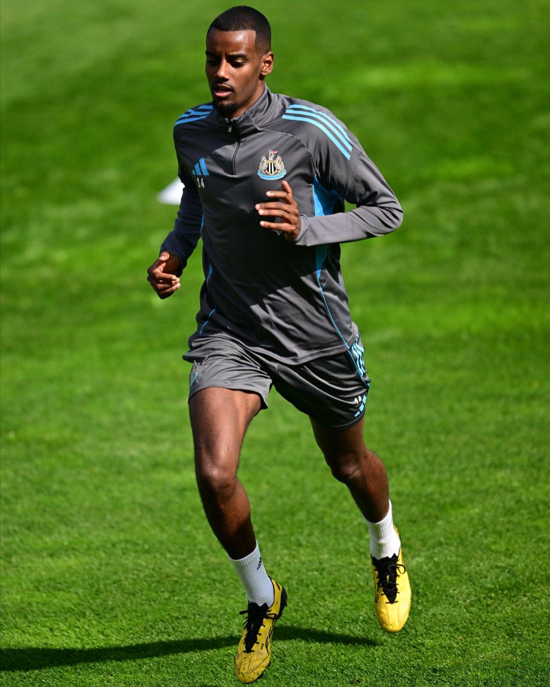 Alexander Isak preparing for the upcoming season.