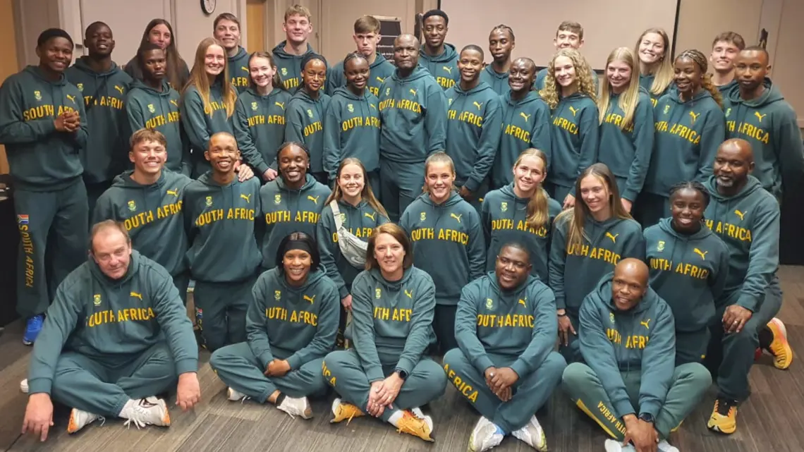 Team SA departs for Nigeria in two groups, full of confidence and ready to defend their CAA U18/U20 African Championships title. Image: Supersport.