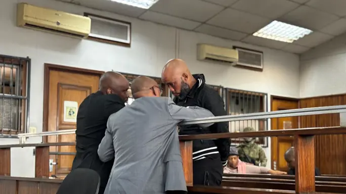 Vusimuzi 'Cat' Matlala Caught with a phone inside the Kgosi Mampuru prison during a raid.