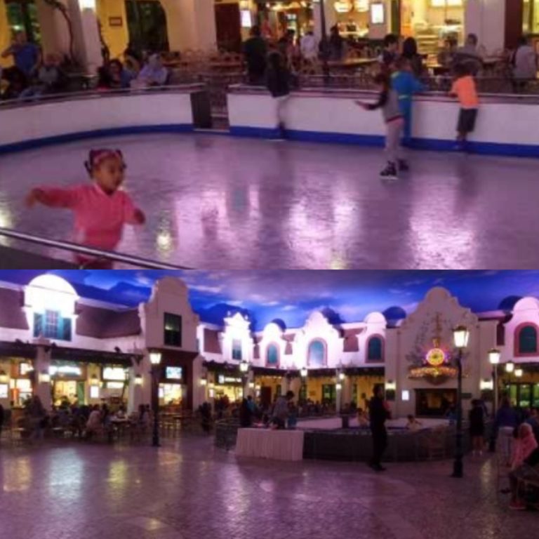 The kiddies’ ice-skating rink is located at the food court, where the incident took place. Image: Cape of Fun.