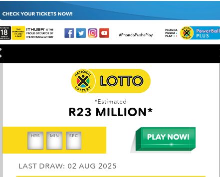 Lotto winning numbers