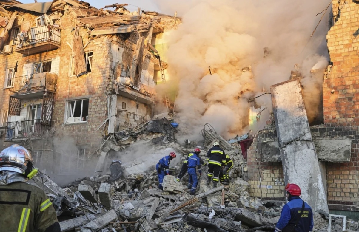 EU leaders meet to talk about the latest damage caused by the Russian airstrike