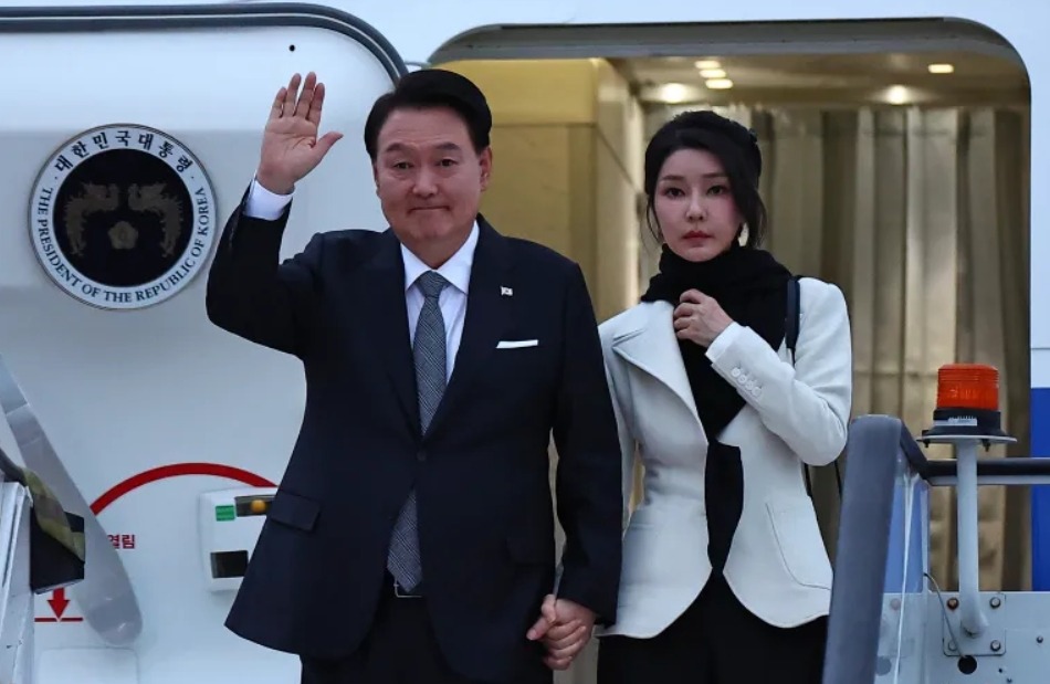 Ousted President Yoon Suk-yeol and former First Lady Kim Keon-hee of South Korea