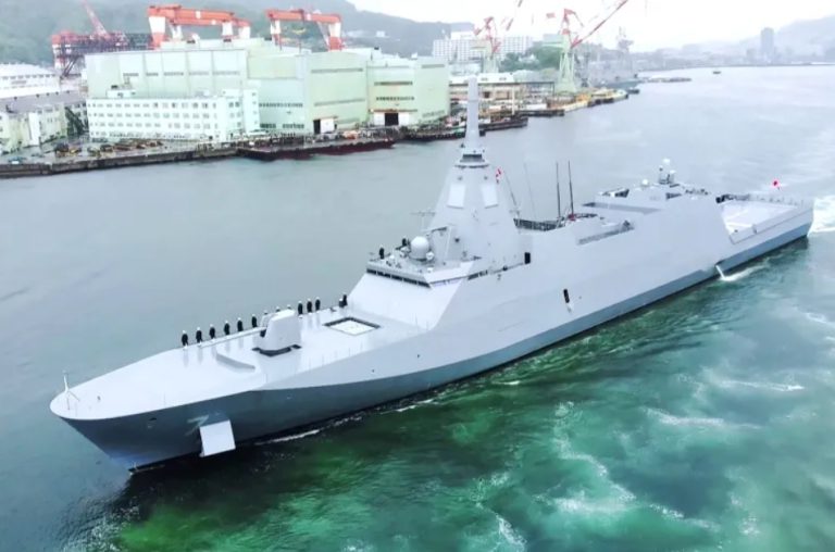 Picture of a Japanese Maritime Self-Defence Force (JMSDF) Mogami-class warship. Image: Australia Defence Force/AFP via Al Jazeera.