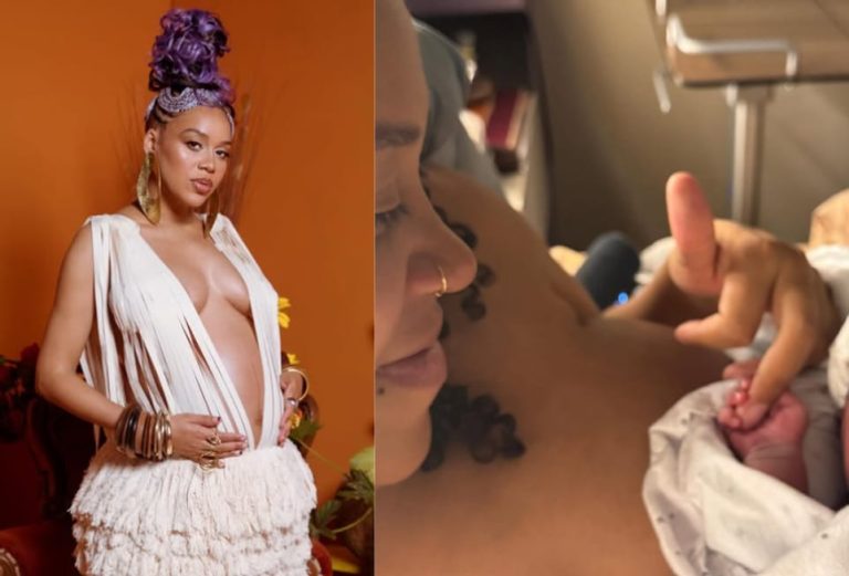 Sho Madjozi pregnancy bump and baby