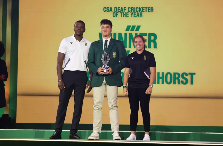 Young talent and tireless contributors were celebrated at CSA’s Pathway Awards, a tribute to the passion powering South African cricket’s future.