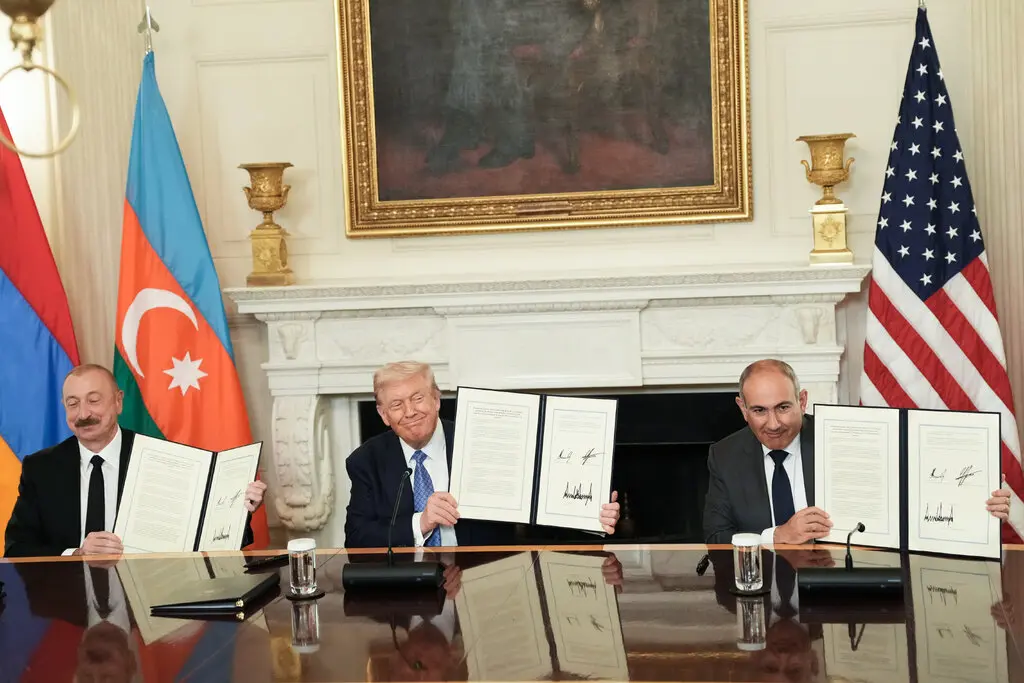 President Trump met with Armenia’s Nikol Pashinyan and Azerbaijan’s Ilham Aliyev