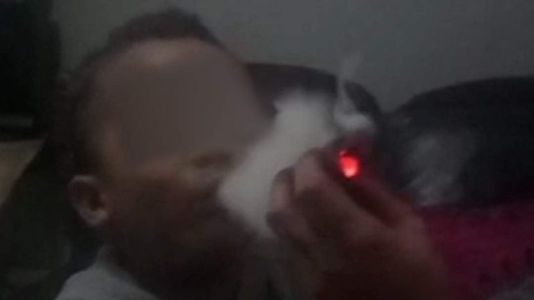 A Johannesburg mother faces charges of child abuse after a shocking video of her four-year-old son smoking drugs went viral. Image: Screengrab/IOL.