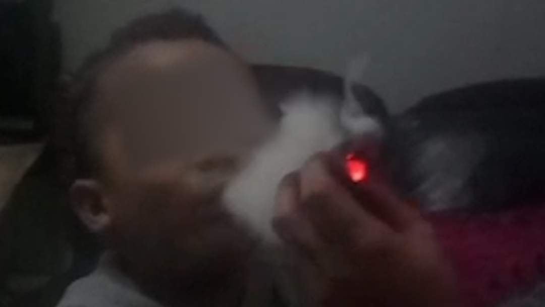 A Johannesburg mother faces charges of child abuse after a shocking video of her four-year-old son smoking drugs went viral. Image: Screengrab/IOL.