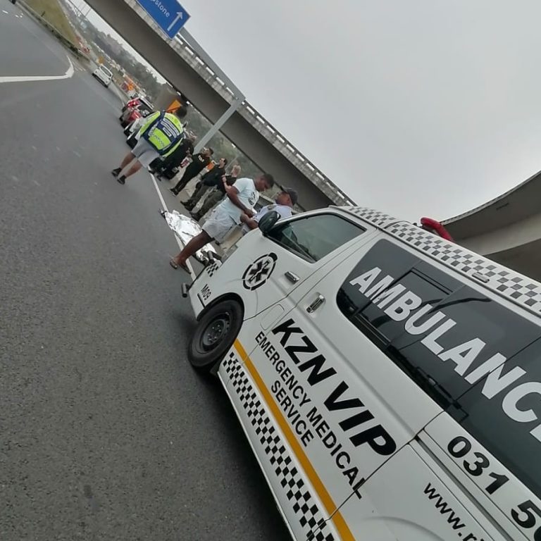 A tragic incident occurred when a man fell from the N2 bridge, in an alleged suicide, at the Umgeni Interchange