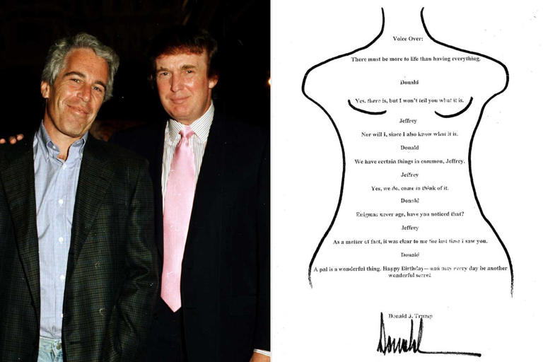 Donald Trump Epstein Birthday note published