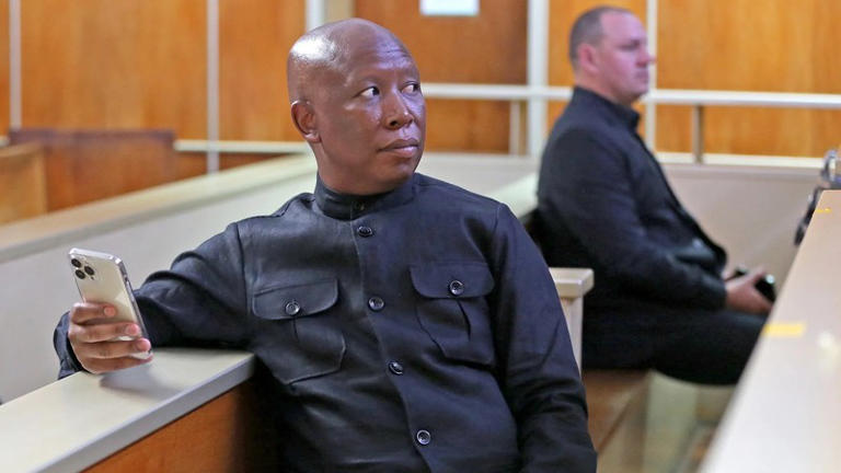 Julius Malema and his former bodyguard, Adriaan Snyman await trial.