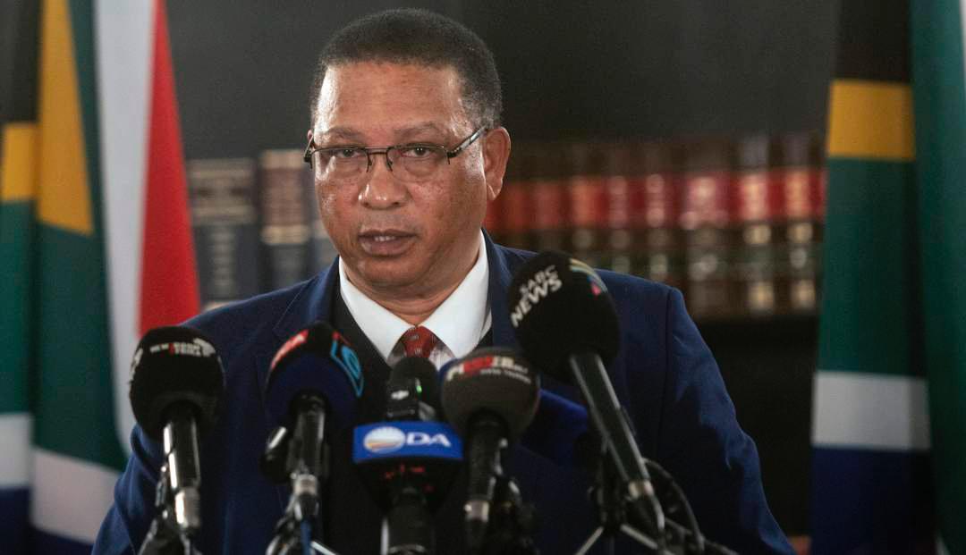 Ivan Meyer of the Democratic Alliance addressing supporters as the party announces a major political reset ahead of South Africa’s elections.