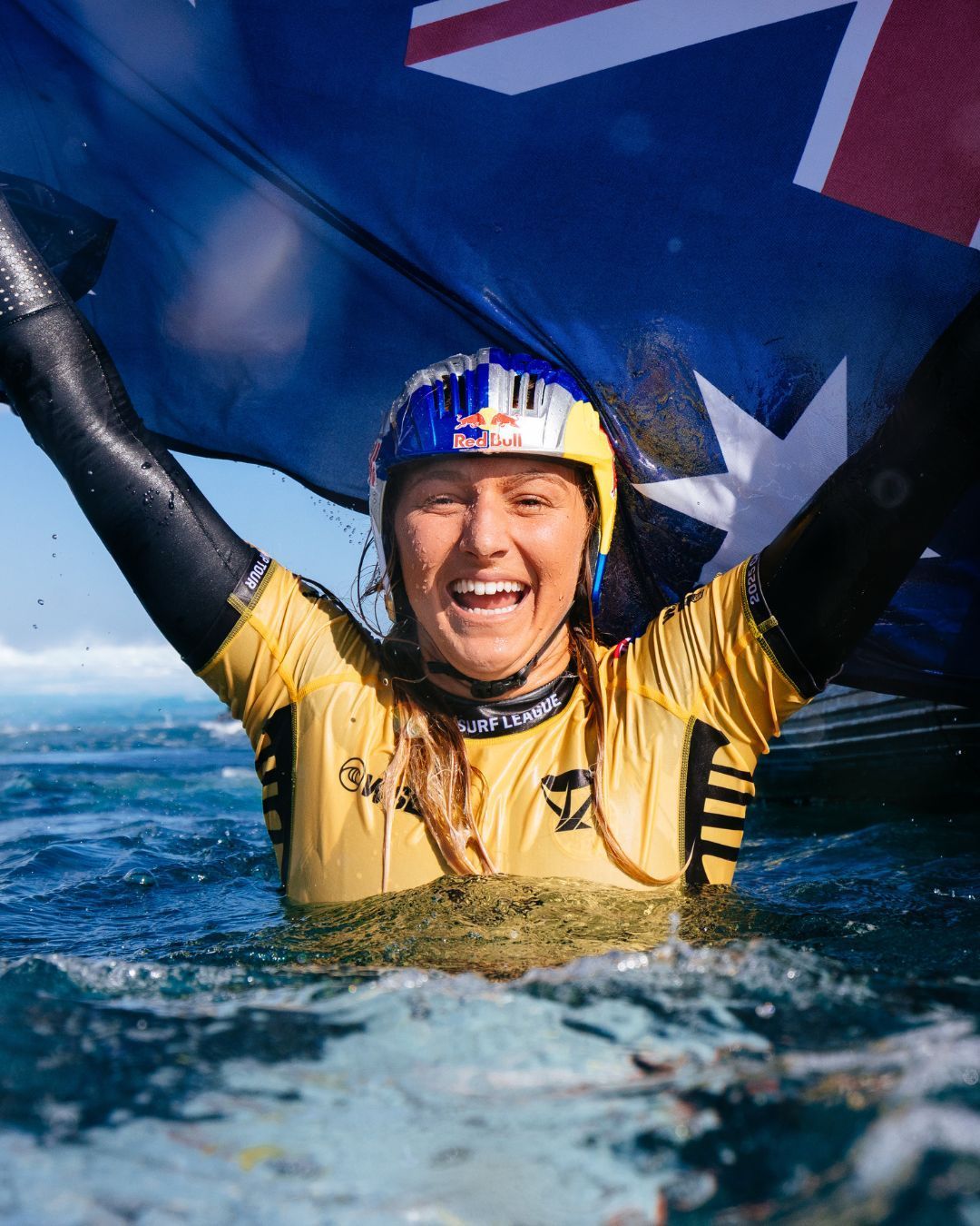 Picklum celebrates her first world title.