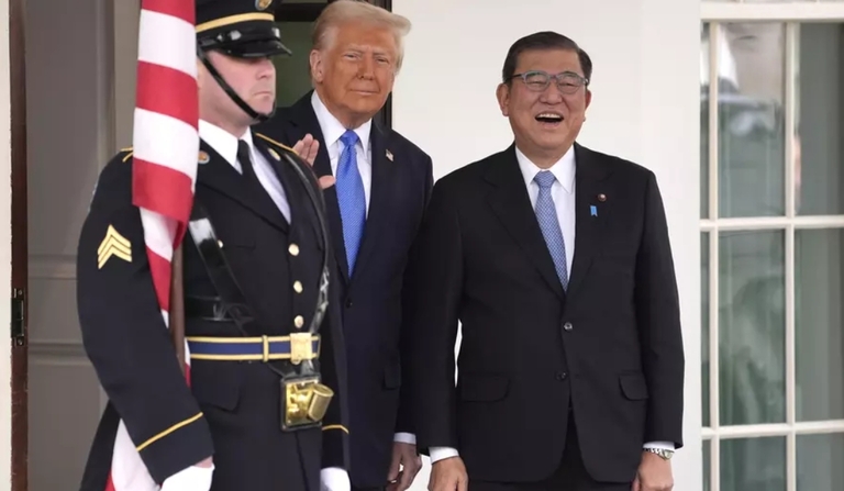 President Donald Trump and Japan’s Prime Minister Shigeru Ishiba