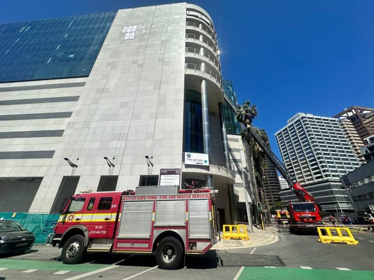 Firefighters battle Cape Town office building blaze