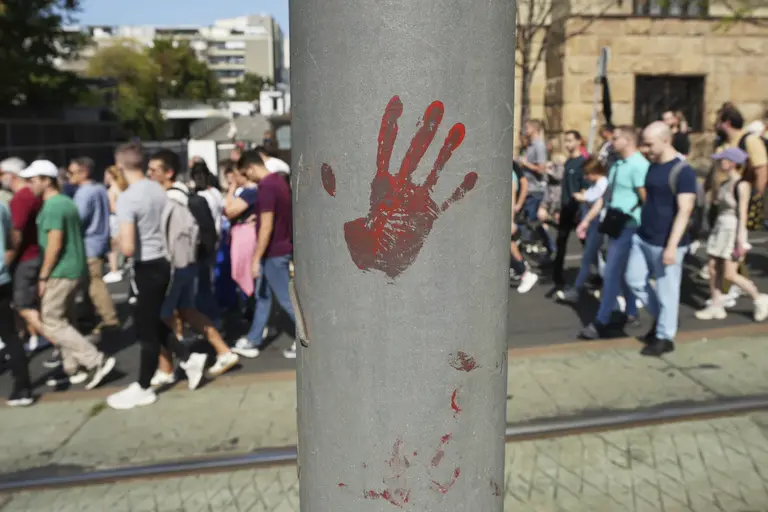 Students lead protest in Belgrade, Serbia