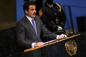 Qatar Emir Sheikh Tamim bin Hamad Al Thani addresses 80th UN General Assembly