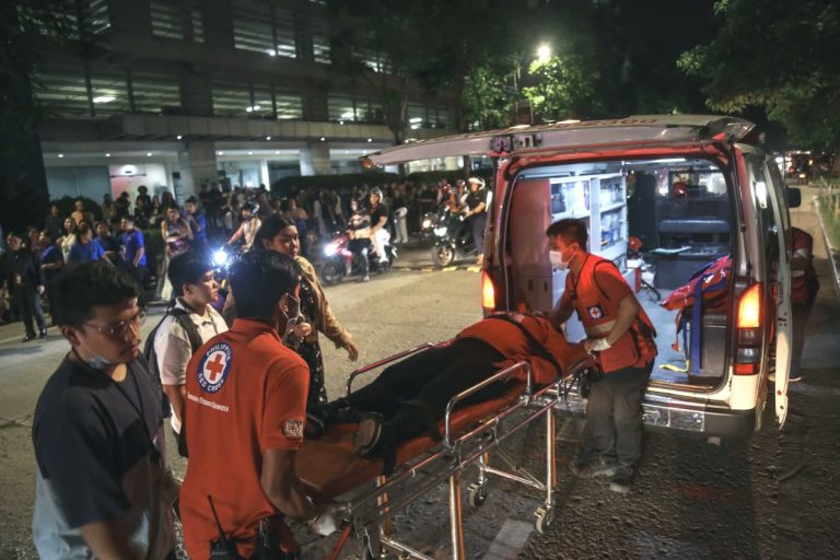 A magnitude-6.9 earthquake struck Cebu province late Tuesday, killing at least 69 people.