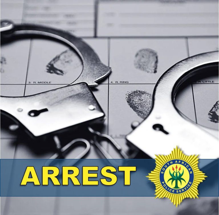 Close-up of handcuffs, symbolizing police arrest in Zithobeni.