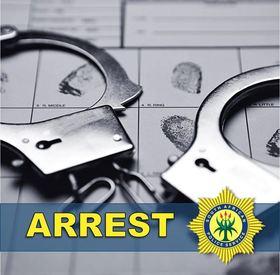 Close-up of handcuffs, symbolizing police arrest in Zithobeni.