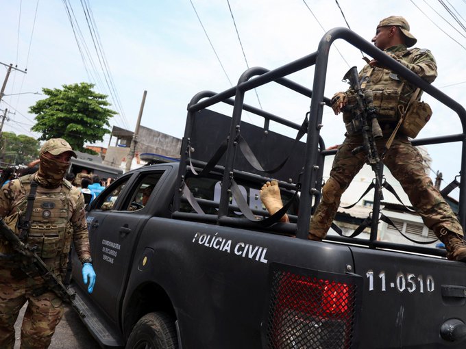 Police operation in Rio de Janeiro's favelas leaves at least 60 dead.