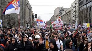 Students march across Serbia to Novi Sad