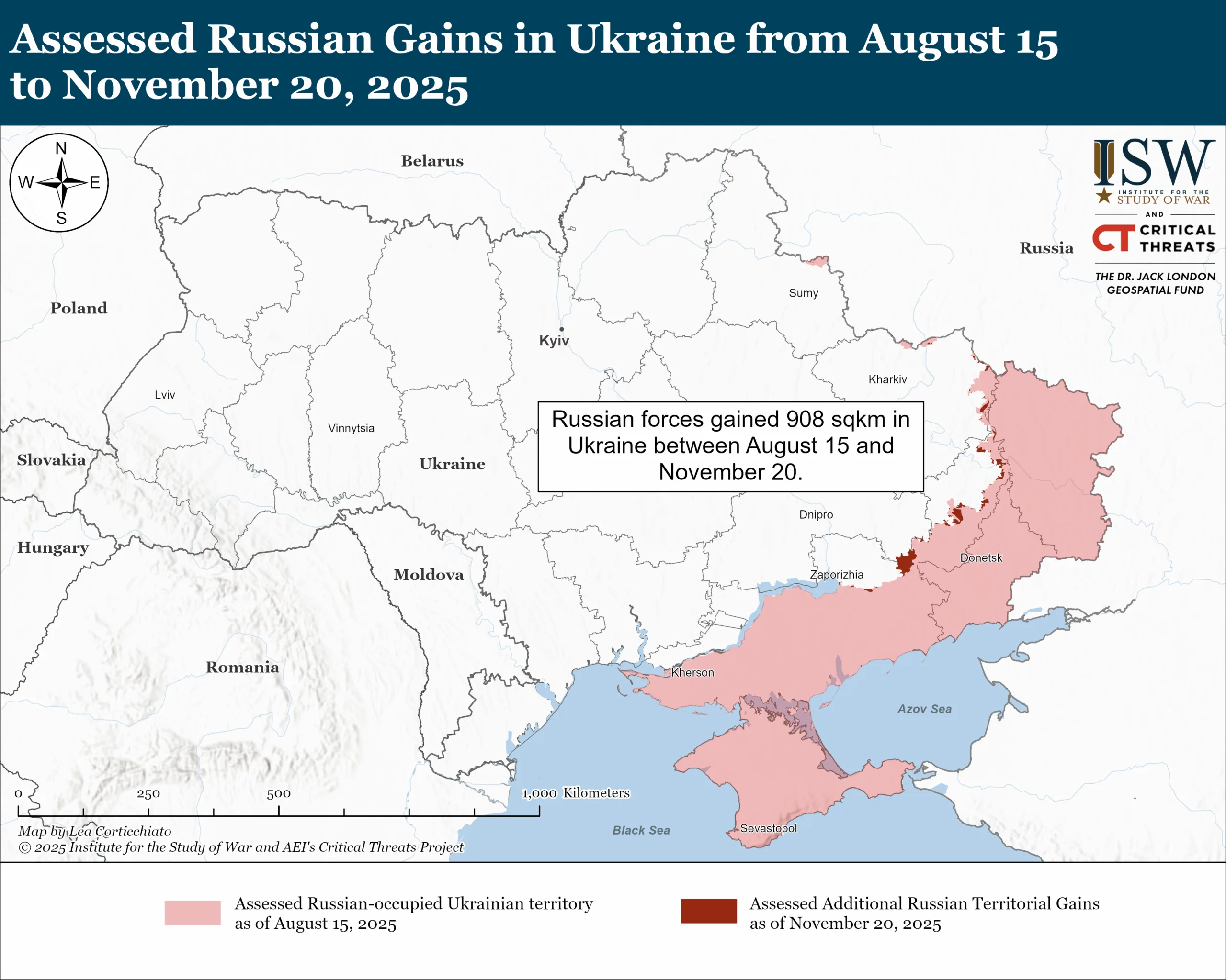 Russians Gains in Ukraine territory
