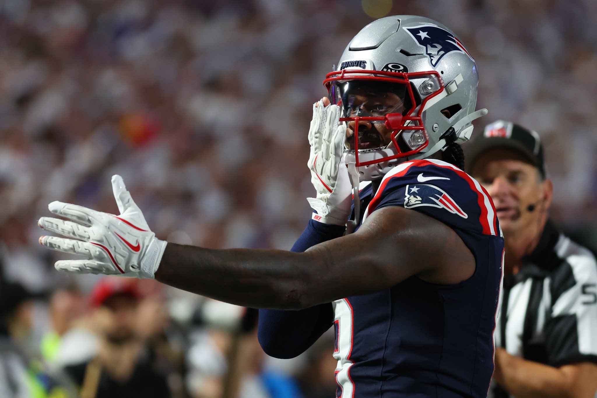 The New England Patriots, Stefon Diggs signature.