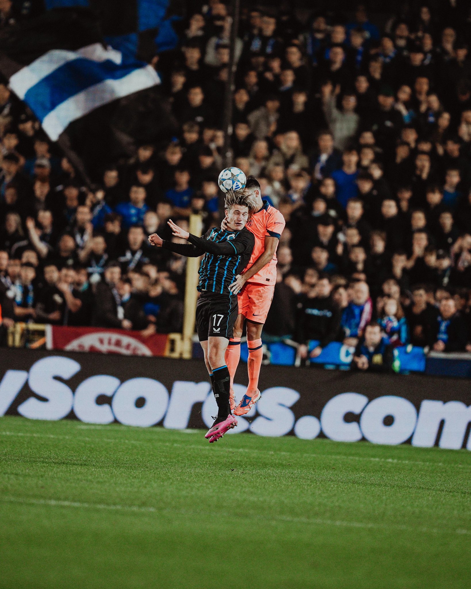 Garcia heads an opponents head