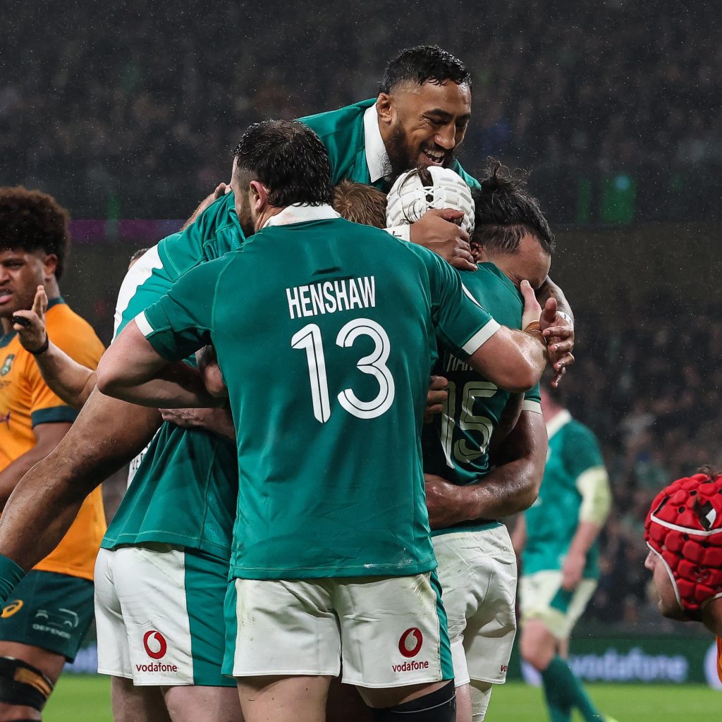 Ireland celebrating a win and set for a test match with Springboks.