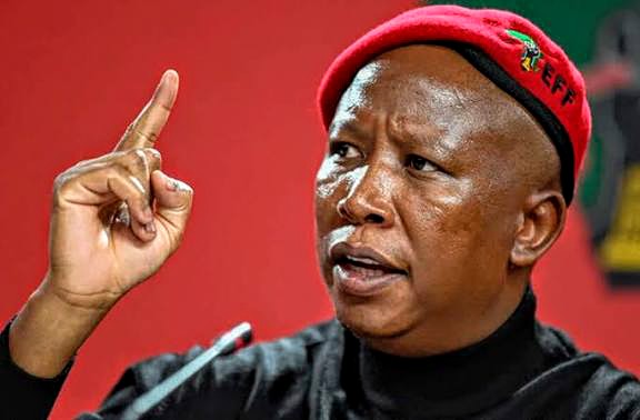 EFF leader and founder, Julius Malema stands firm with Lesufi. Photo by: Per - Anders Pettersson (Getty Picures)
