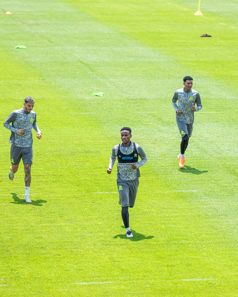 Mamelodi Sundowns at training.