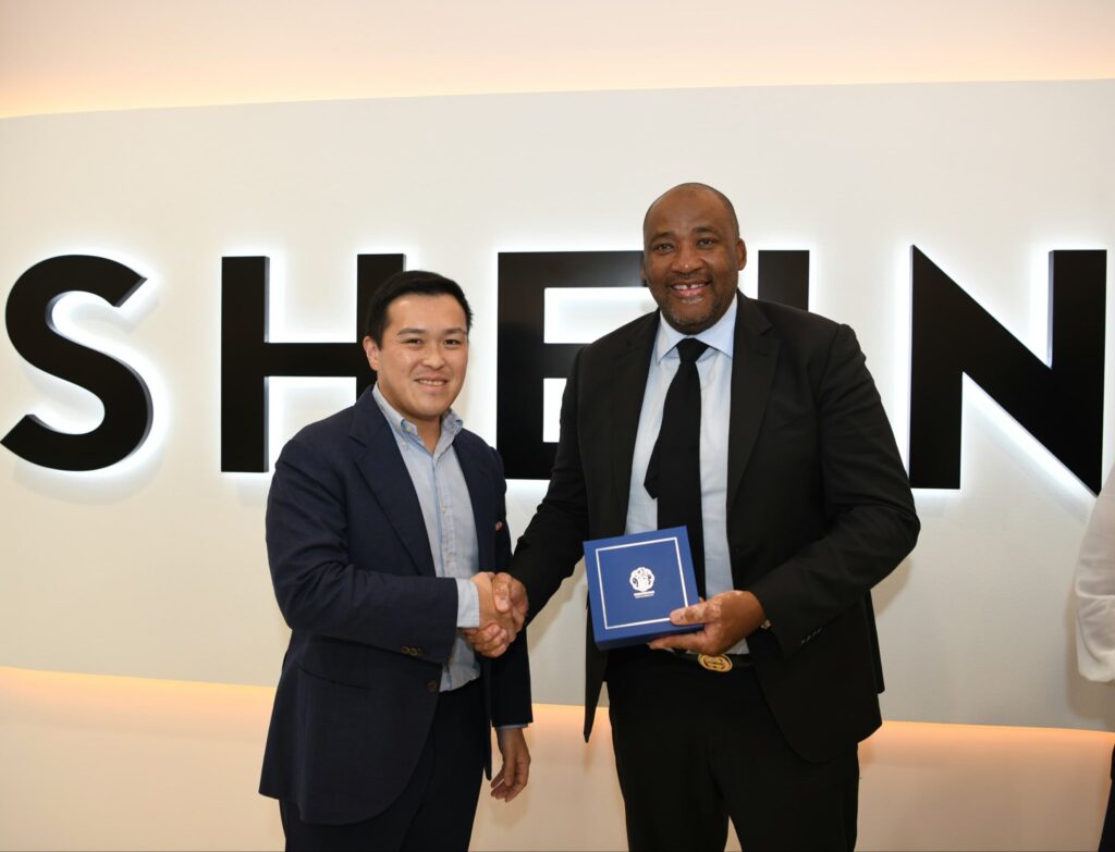 Minister Gayton McKenzie met with SHEIN on the margins of South Africa Focus Week in Singapore, 6 October 2025. Picture: @SportsArtsCultur/X