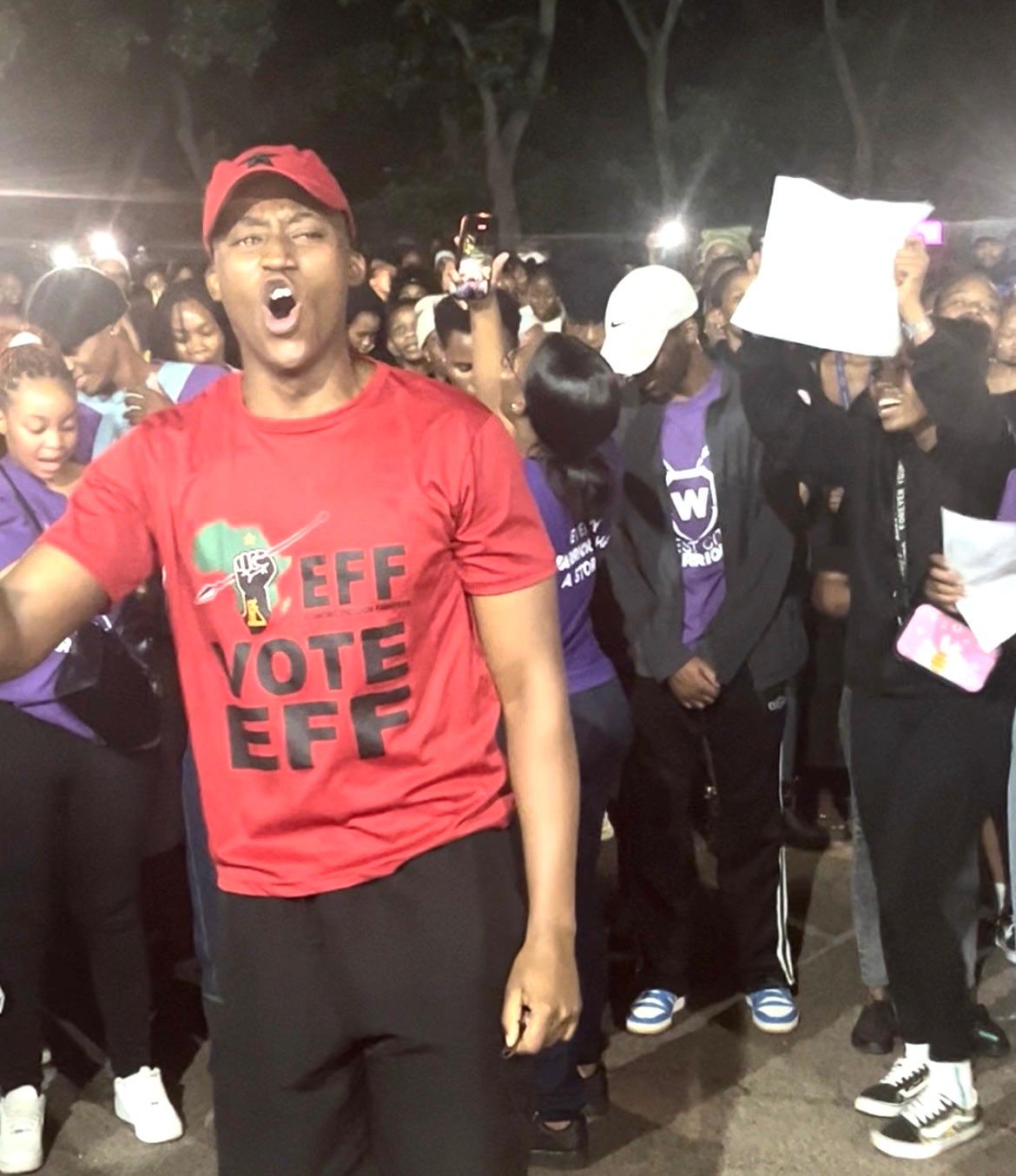 Tshwane University of Technology Student at the march.