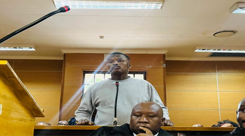 Shebe Maburna in Court.