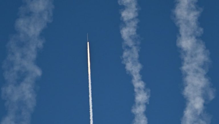 Chinese PLA soldiers firing rockets during military drills near Taiwan