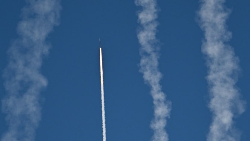 Chinese PLA soldiers firing rockets during military drills near Taiwan