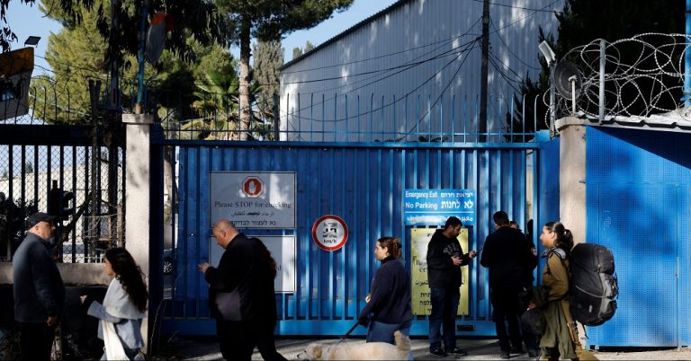 Israeli soldiers entering UNRWA premises in Sheikh Jarrah, East Jerusalem, sparking international condemnation.Israeli Soldiers Enter UNRWA Premises 