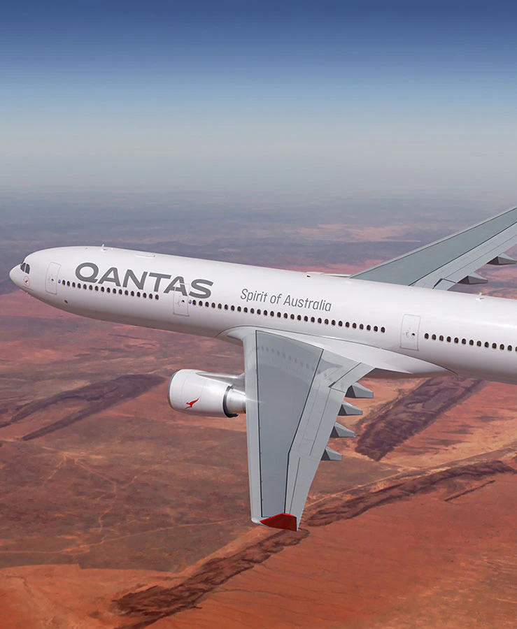 Qantas' inaugural direct flight from Perth to Johannesburg